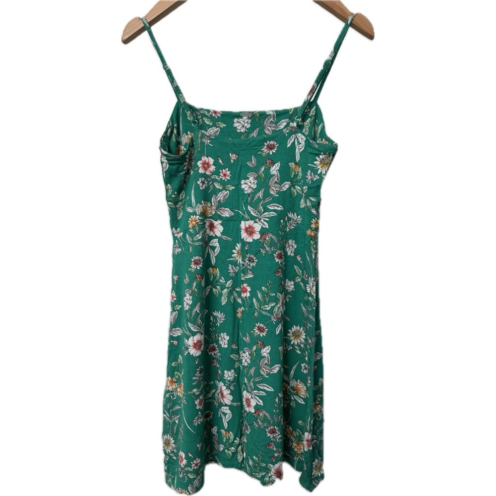 Forever 21 Green Floral Mini Dress - Picture 2 of 4